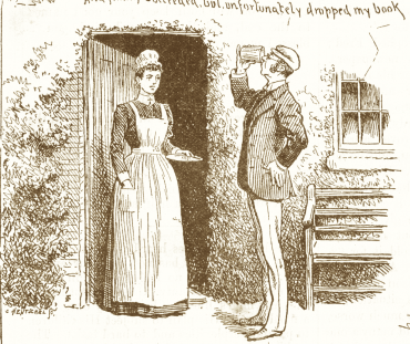 Cartoon engraving signed by C. Hentschel